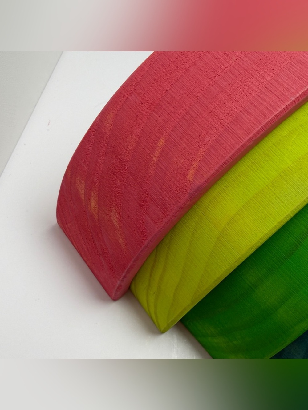 Wooden Rainbow Stacking Toy - Multicolor(Sample—defective.⚠️⚠️⚠️） - Picture 7 of 11